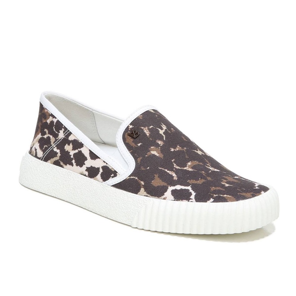 Veronica Beard Panelle Leopard Animal Print Canvas Sl… Gem